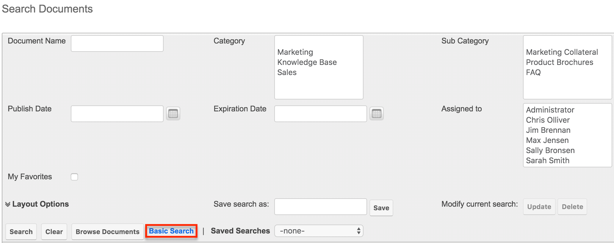 Search Documents AdvancedSearch