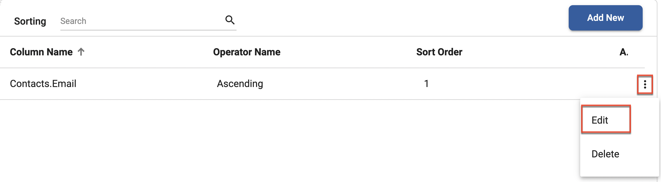 SM UG Reports sortorder
