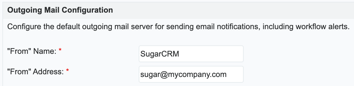 outgoing mail settings