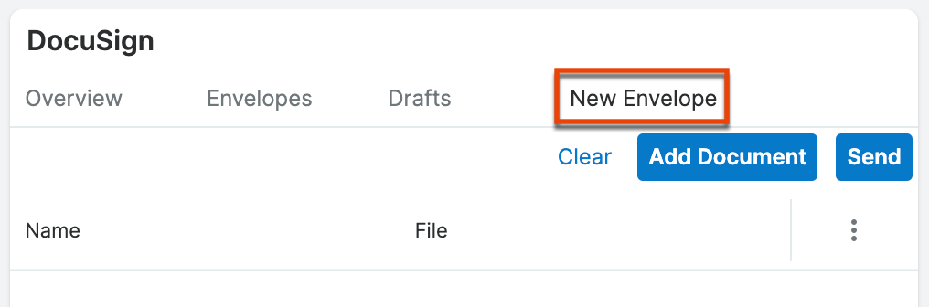 docusign recordview dashlet new