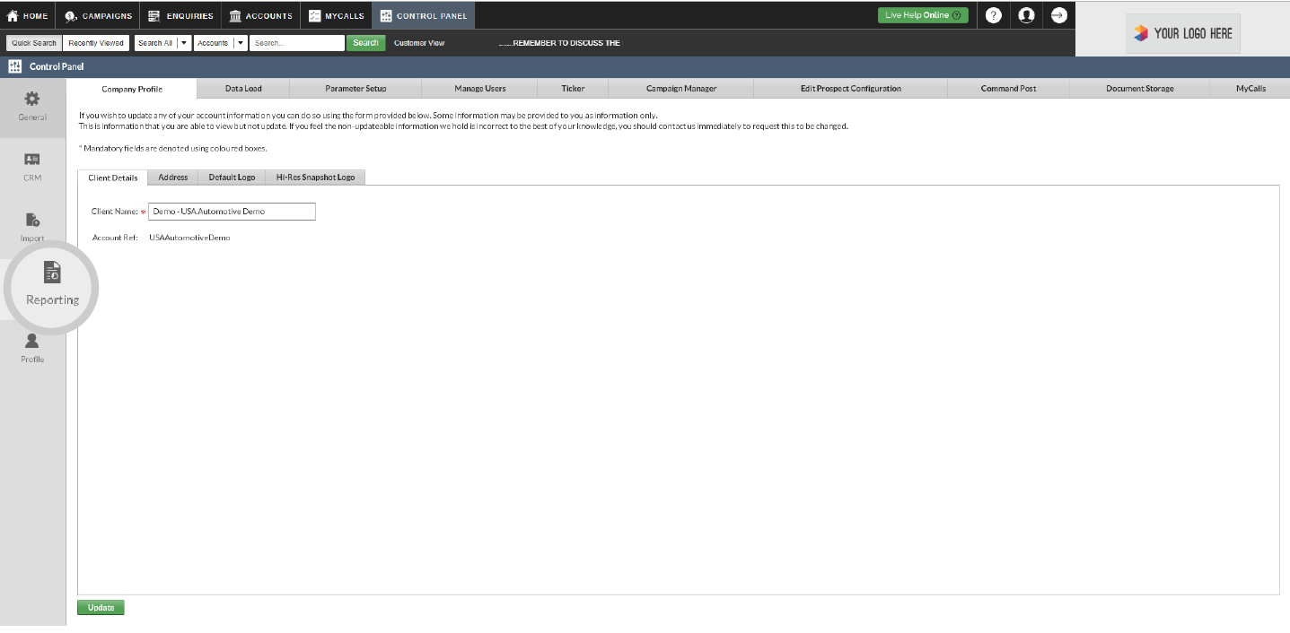 How to prepare a snapshot report on a sales person 2-01