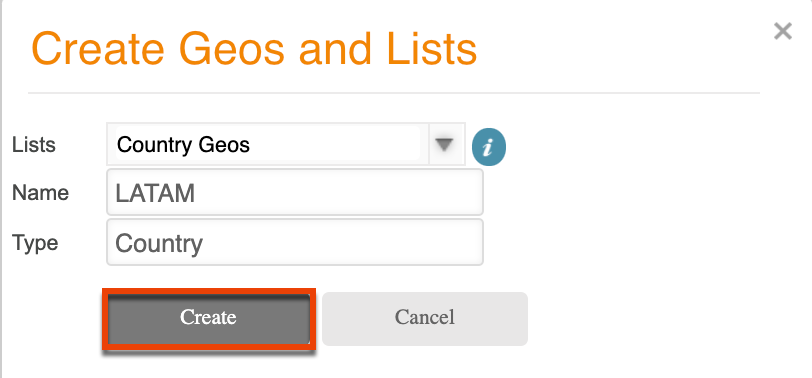 SM UG Config geocreate