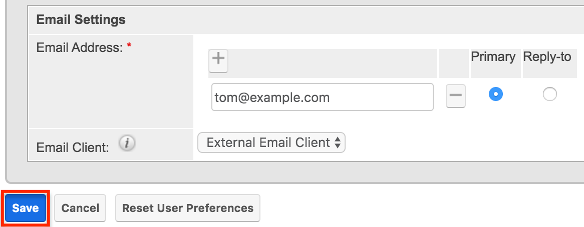 GS UserPref EmailSettings