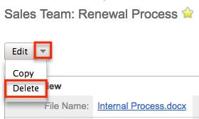 UI Legacy DetailView Delete