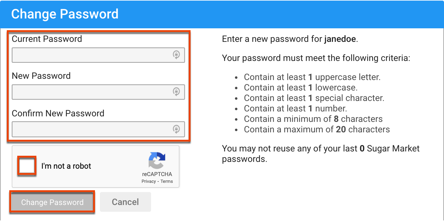 SM UG Config changepw