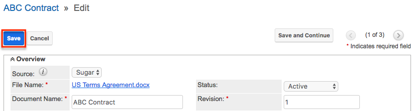UI Legacy EditView Save