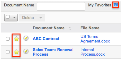 UI Legacy ListView Favorites