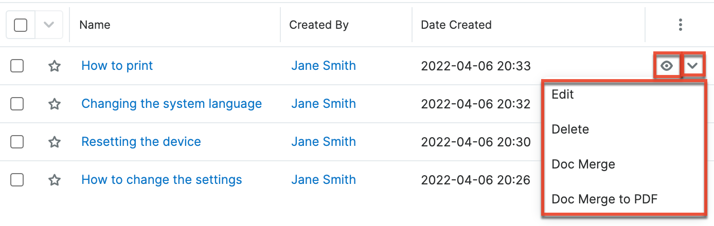 KBAdministration LVRecordActionsMenu