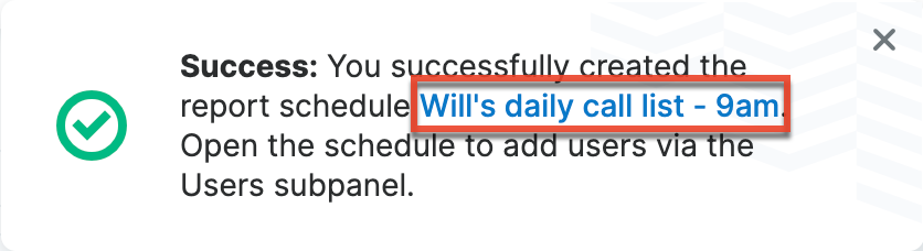 OpenSavedReportSchedule