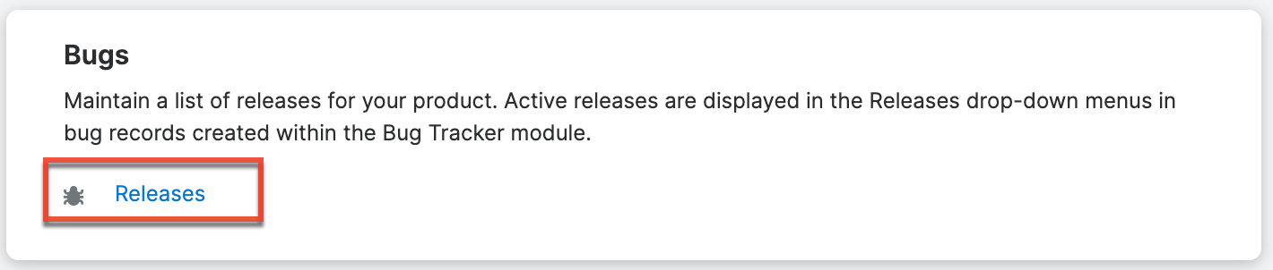 AdminPage Bugs Releases