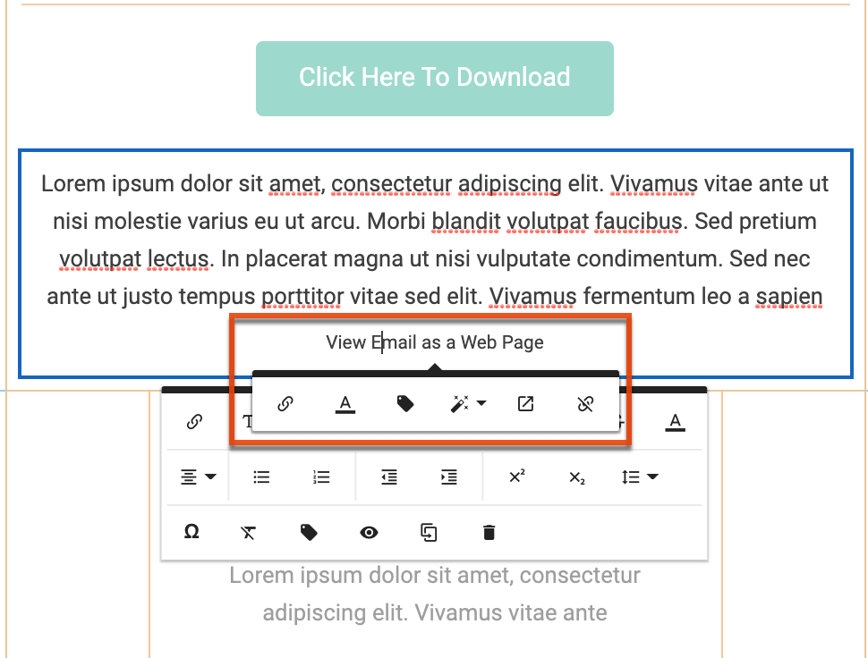 SM UG EMB mergetag inserted