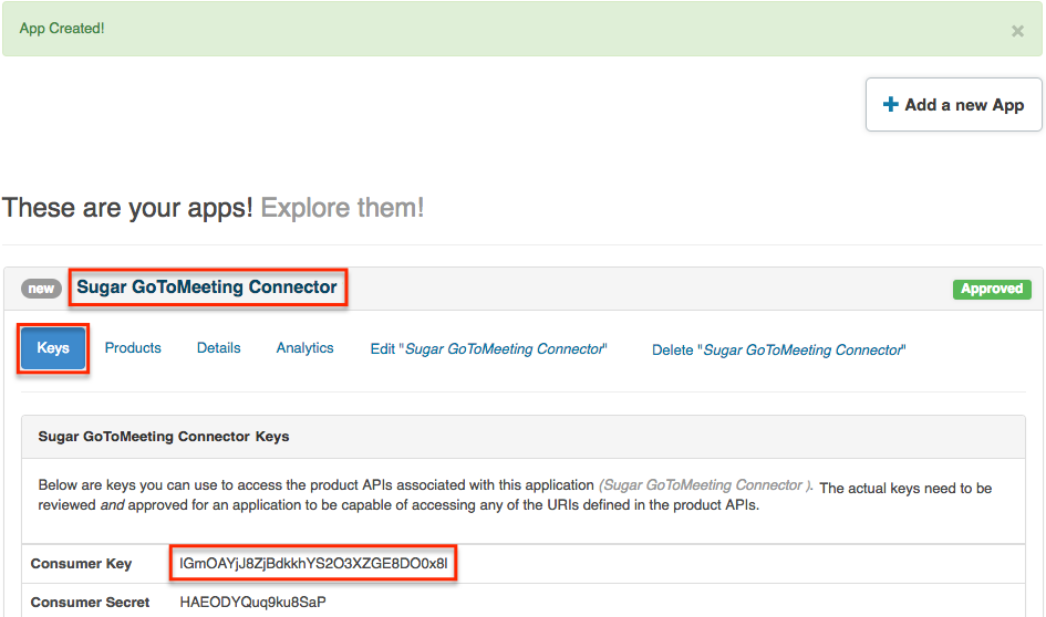 GTM AppCreated SugarApp
