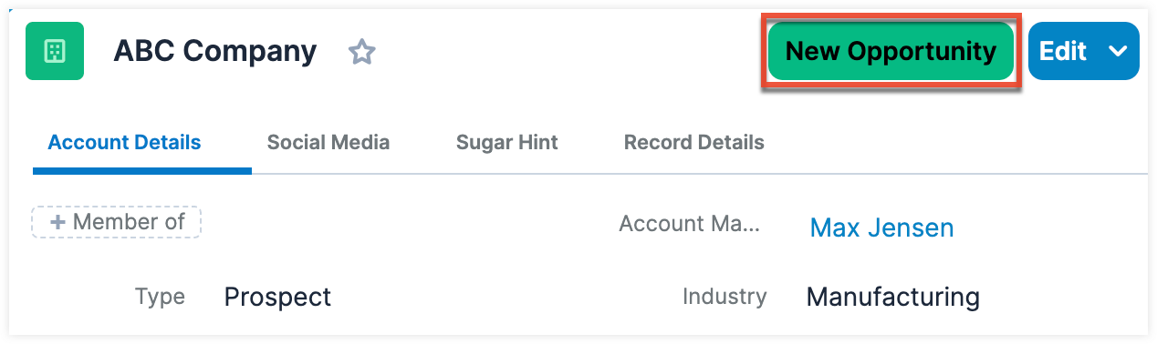 SugarForSyspro_UserGuide_Account_NewOpportunity