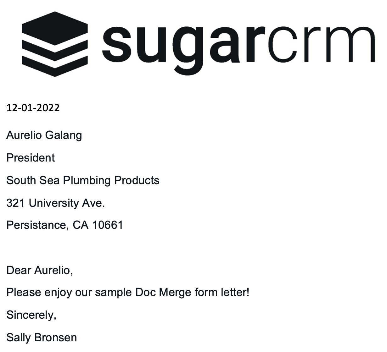 Example Doc Merge document