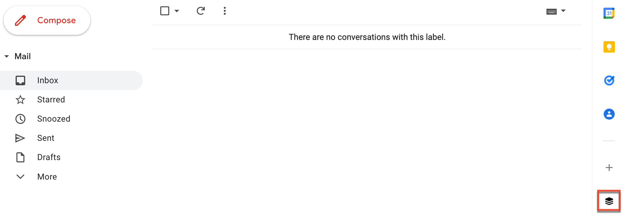 Open Connect sidebar on Gmail