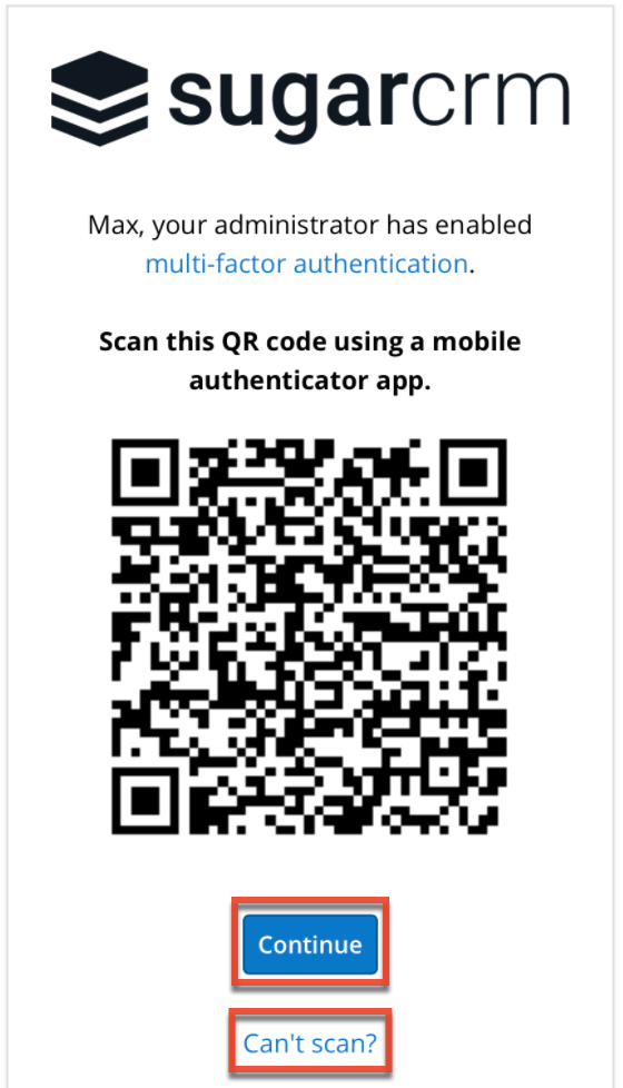 Mobile LoginMFA QRCode