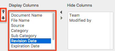 LegacySearch AdvSearch LayoutOptions DisplayColumn Reorder