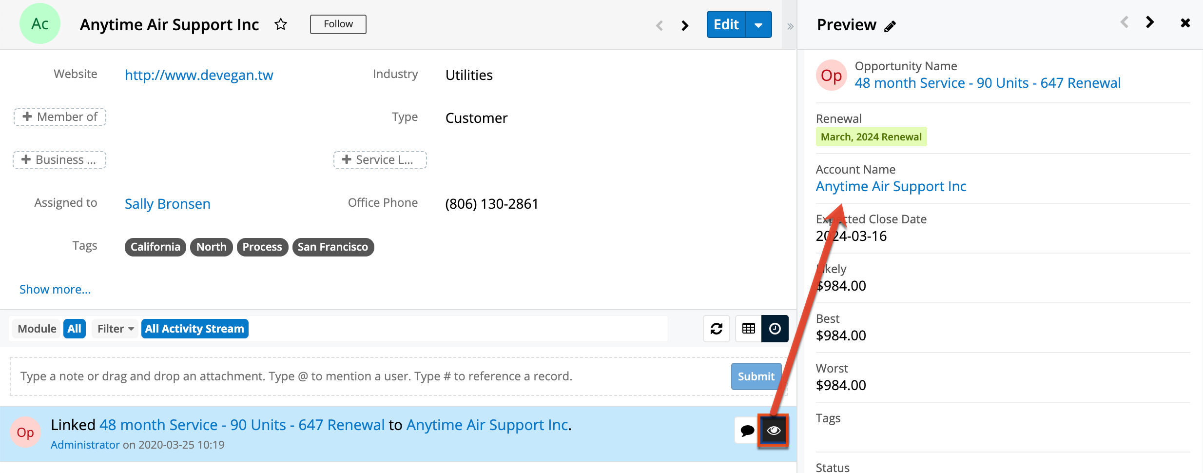 UI ActivityStream Preview