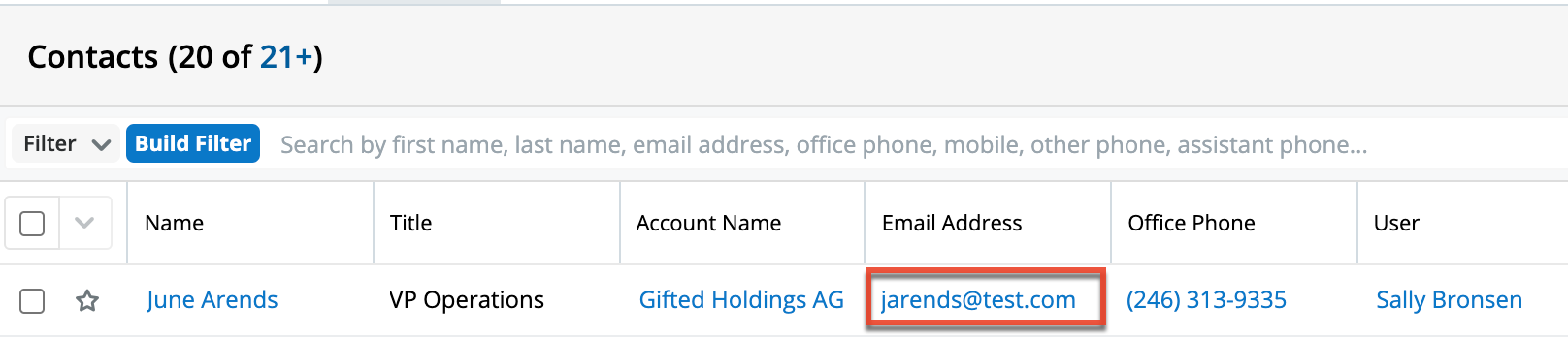 UI QuickCreatingViaEmailAddress1