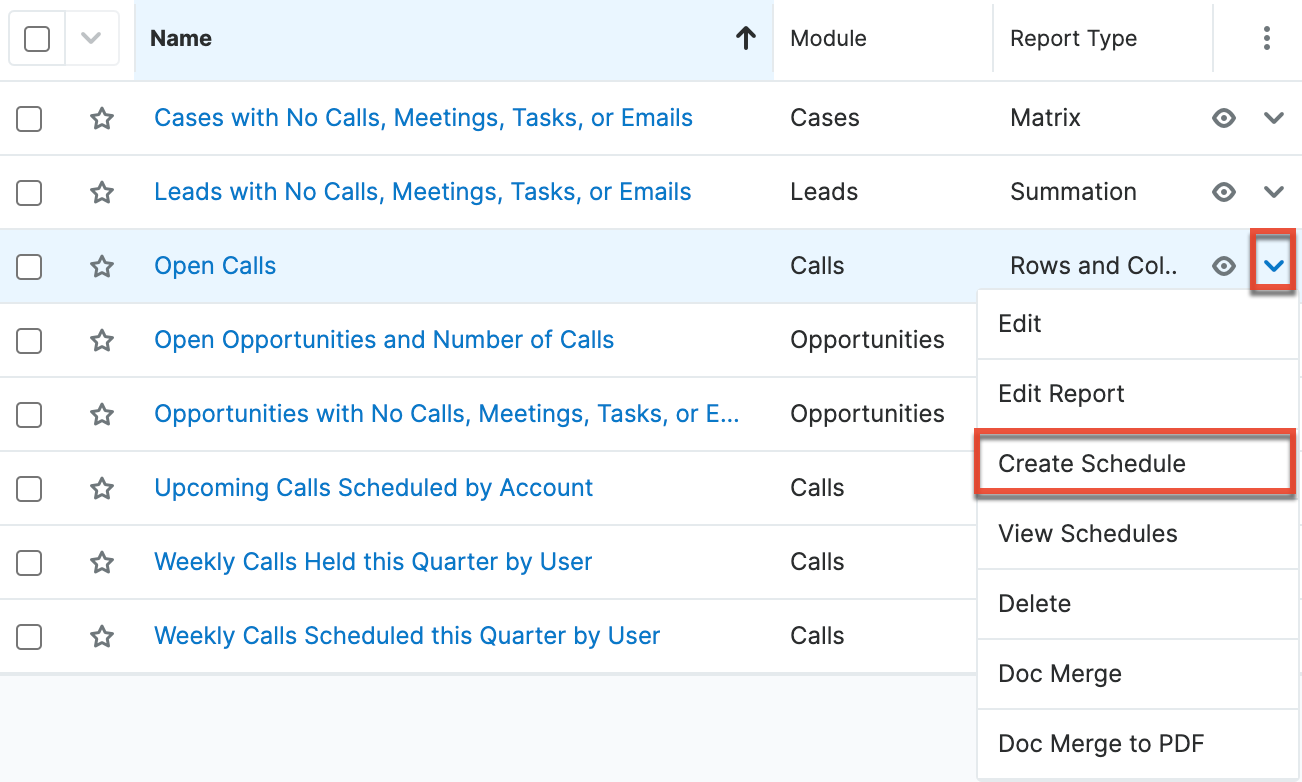 CreatingReportSchedules CreateSchedule