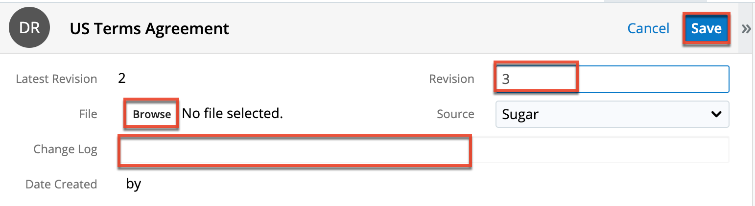 Documents DocumentRevisions Record