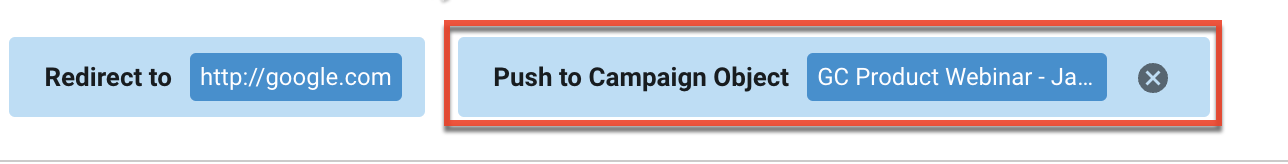 New Campaign Object Form Action Element