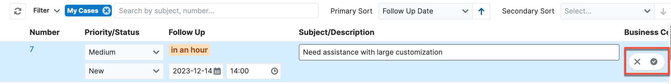 Service-console-in-line-editing