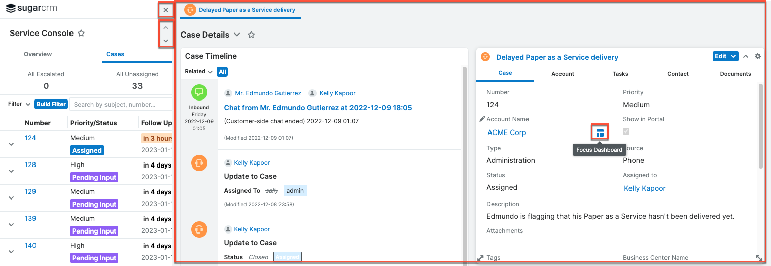 ServiceConsole CaseDetailDrawer2