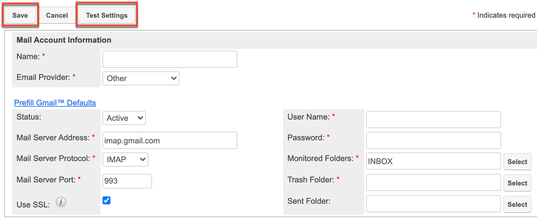 Email Bounce Handling Accts