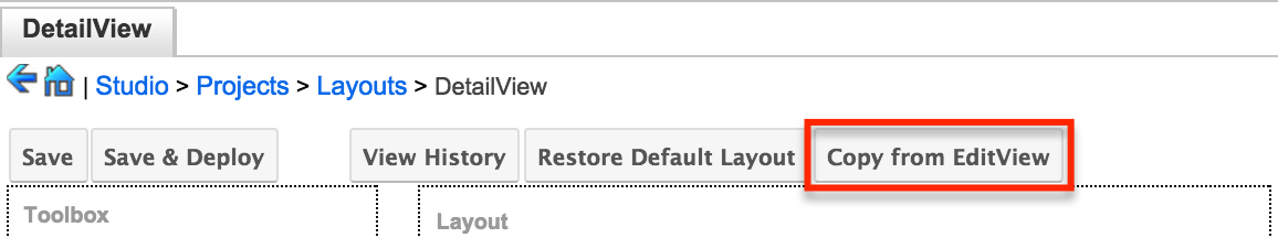 Studio7.7 CopyEditView