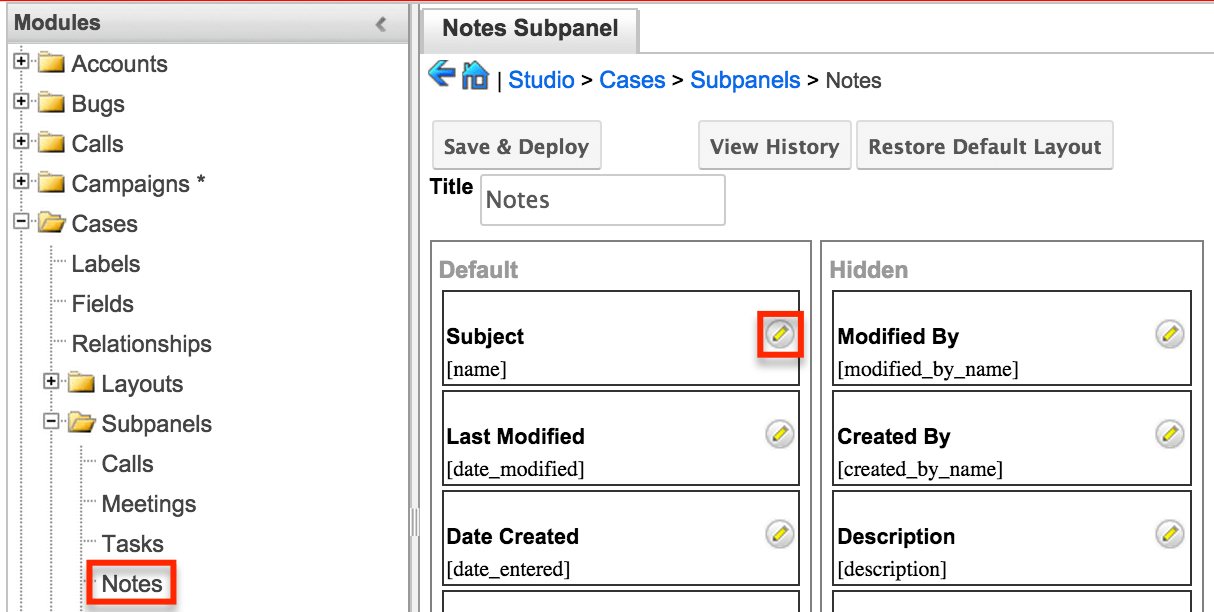 Studio7.7 EditingSubpanels