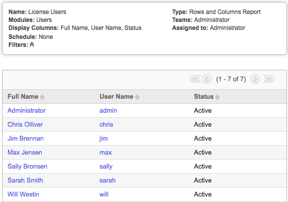 Reports ReportResults