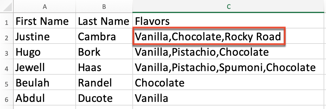 Comma separated flavors list.png