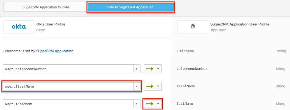 SAMLAttributeMapping Okta MappingAttributes1