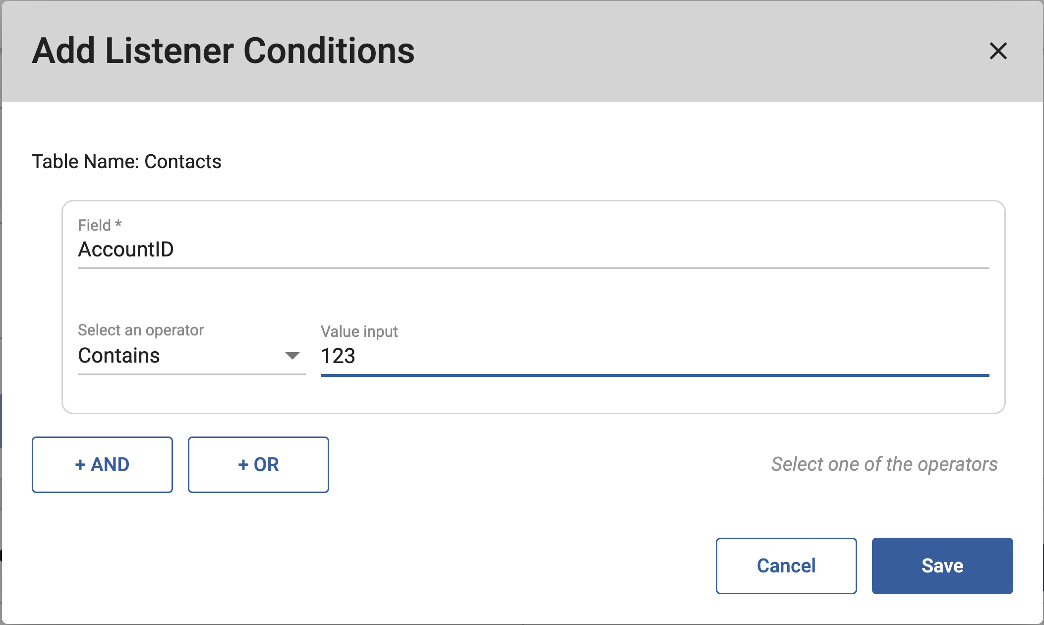 SM UG Listeners conditions