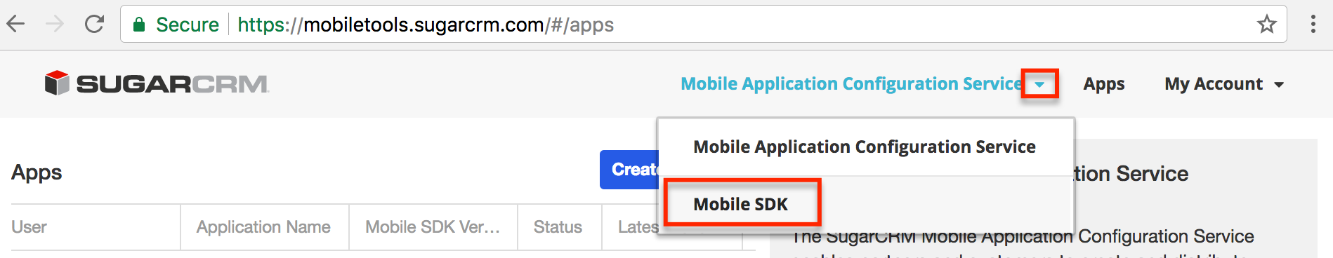 mobilesdk-selectapp