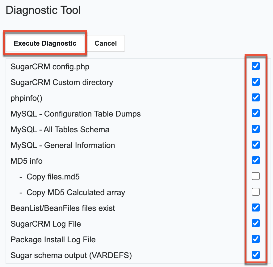 Admin DiagnosticTool