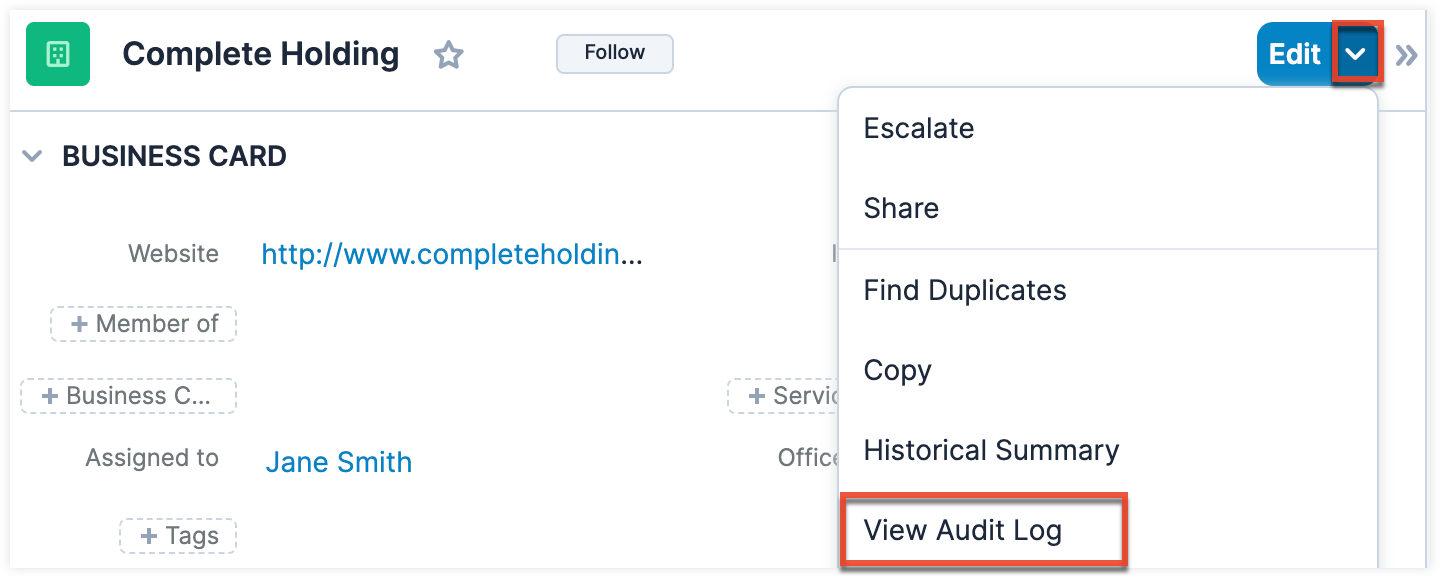 AddingFieldstoModulesAuditLog_ViewAuditLog