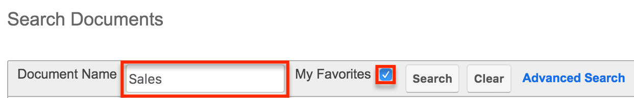 Search Documents BasicSearch