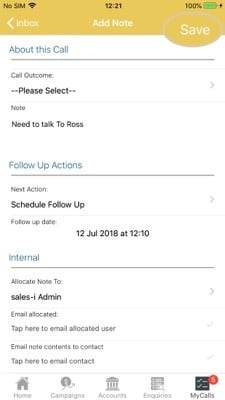 MyCalls Apple 9