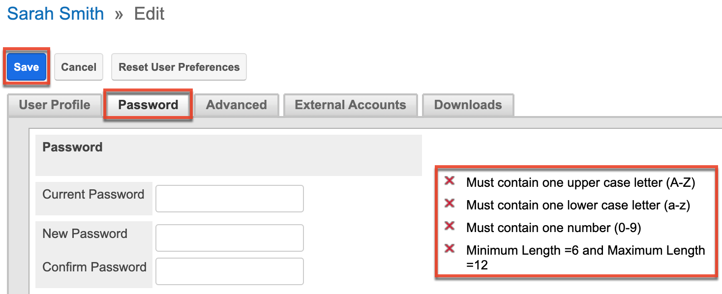 ChangingUsersPW  UserProfile PasswordTab