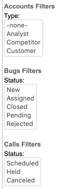 ReassignRecords Filters