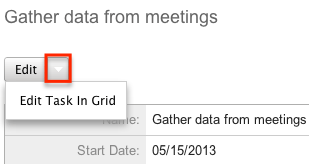 Proj Task DV Actions