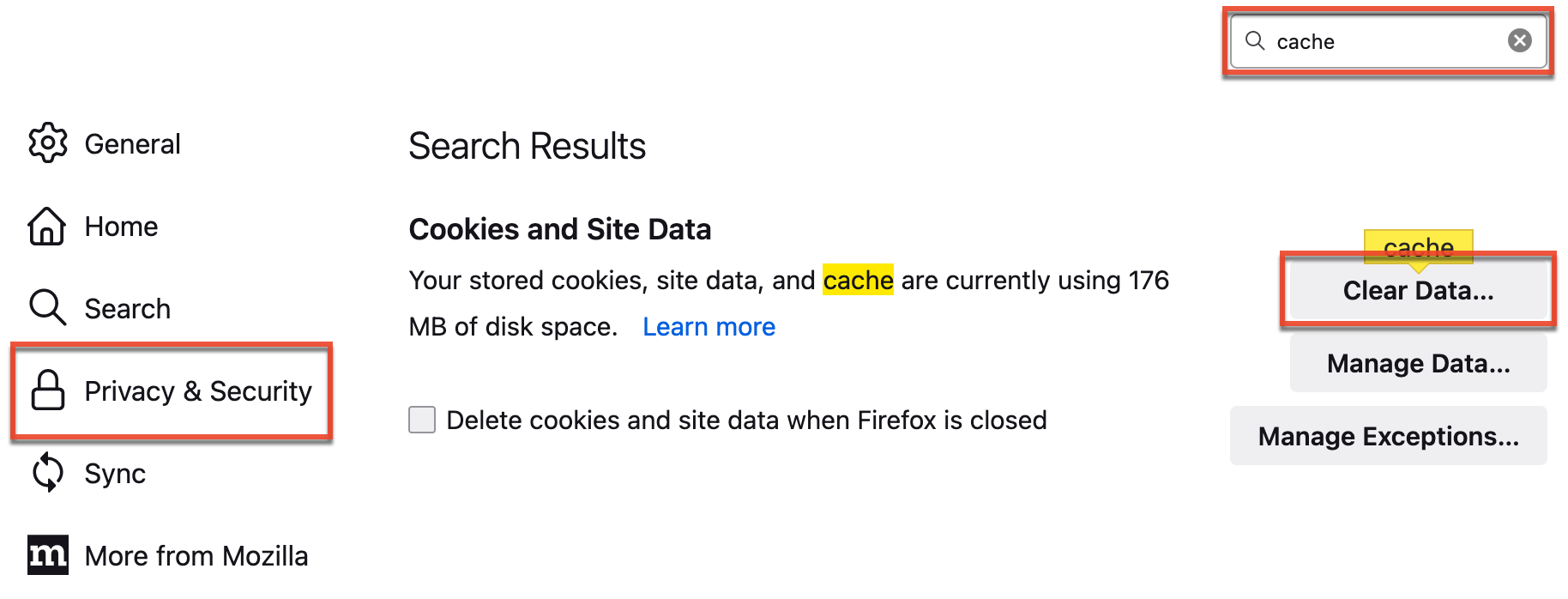 cache
