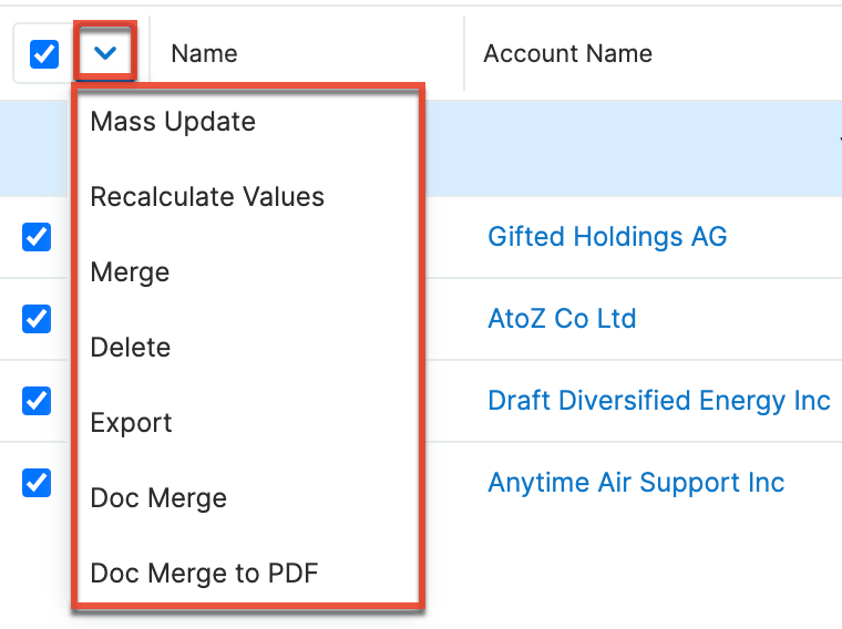 Purchases LVMassActionsMenu