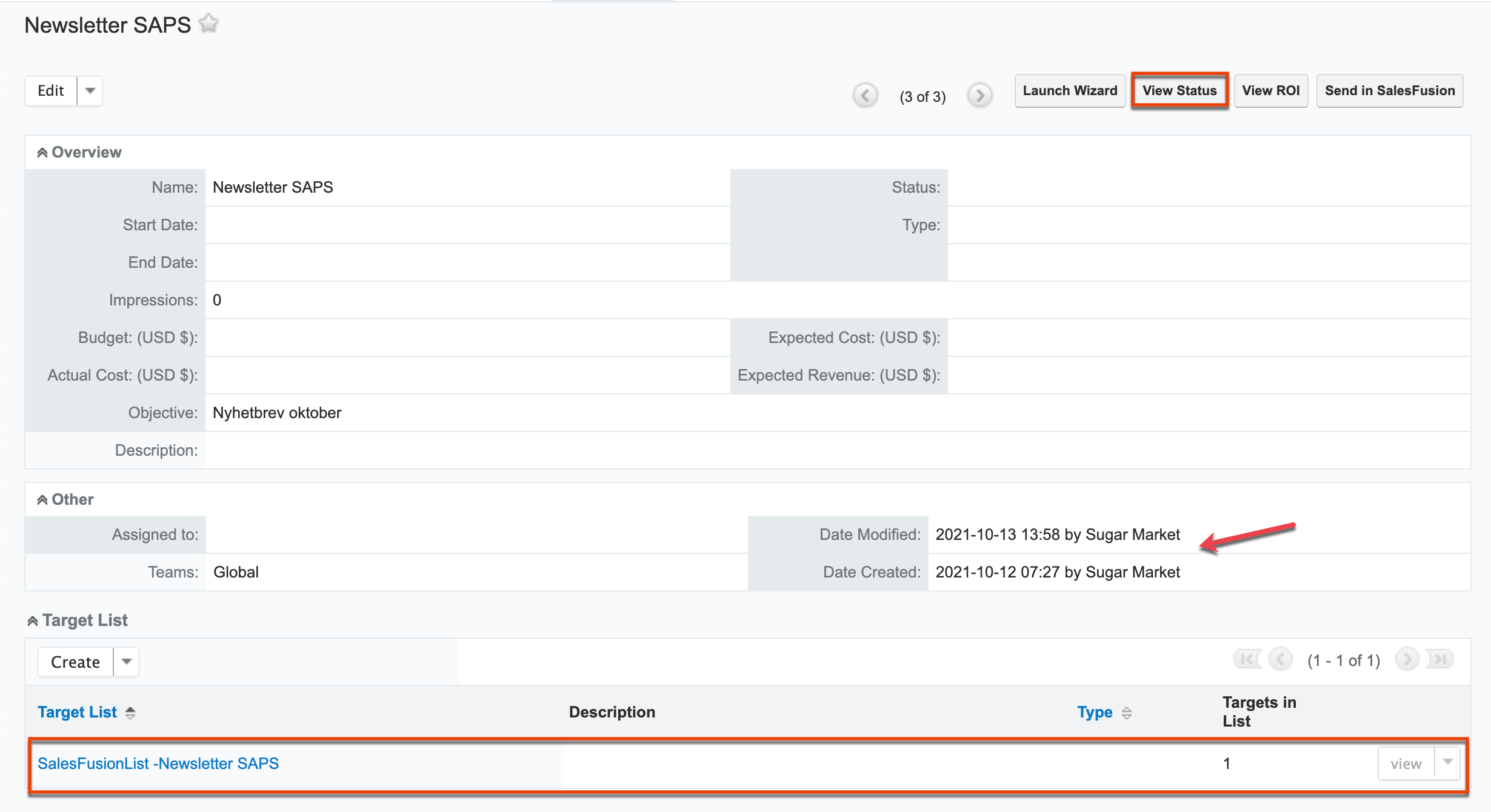 SM IG campaign record pushed