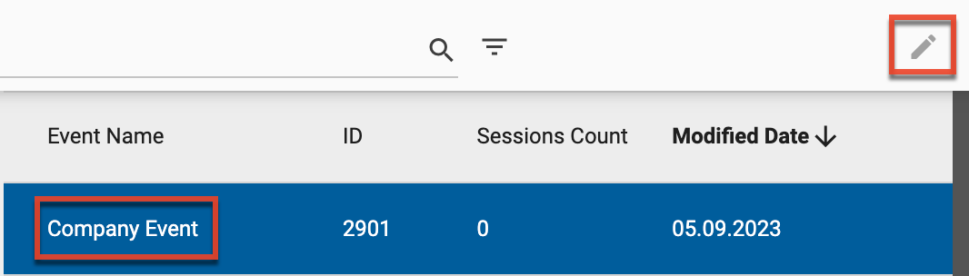 SM UG Events editcomponent