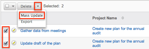 LV MU Actions Proj Task