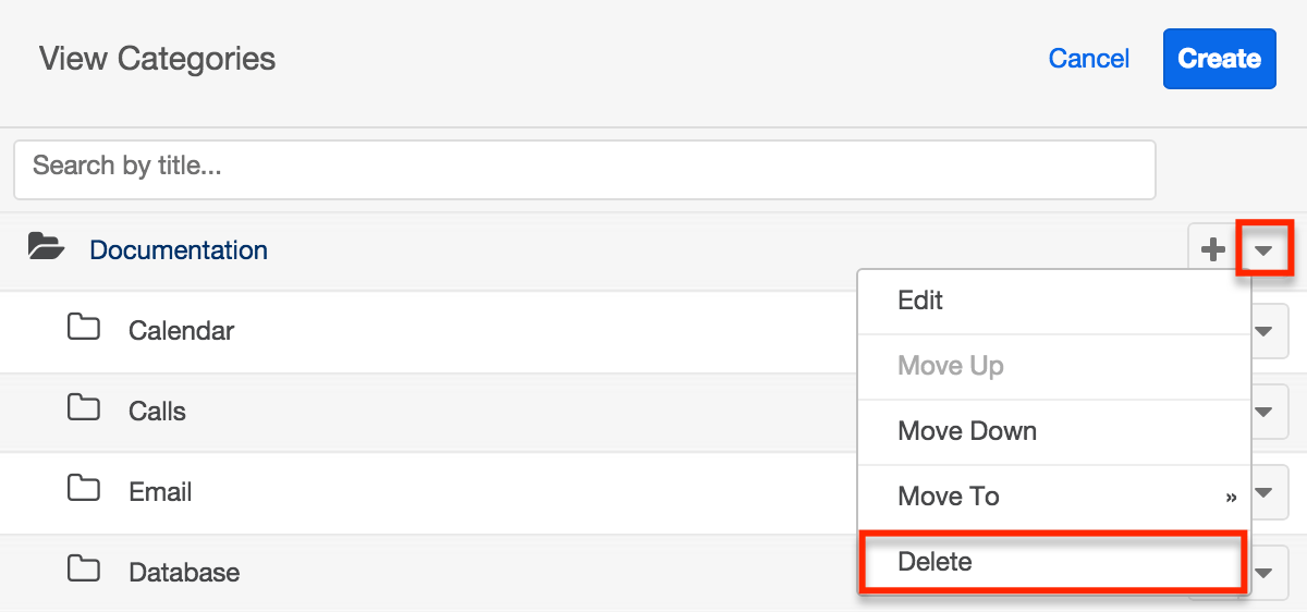 Deleting Categories KB7.7