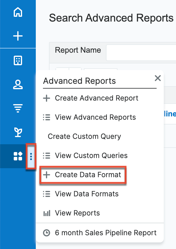 Create Data Format